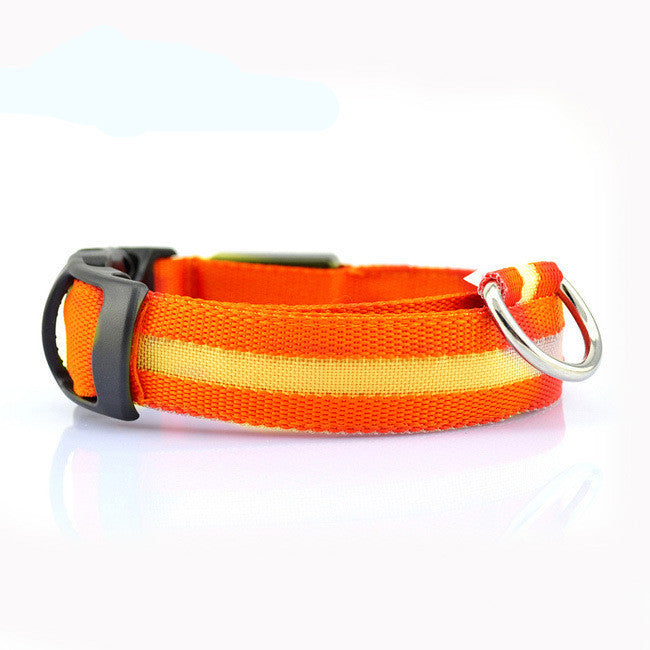 LED Dog Collar - Rechargeable Light Up Safety Collar for Night Walking - Waterproof
