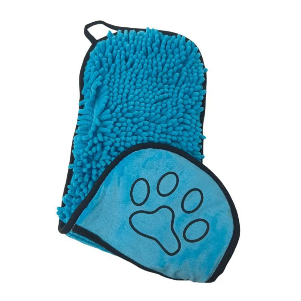 Ultra Absorbent Microfiber Pet Bath Towel - Quick Dry Dog & Cat Shammy - 21x9 Inch