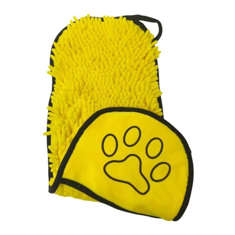 Ultra Absorbent Microfiber Pet Bath Towel - Quick Dry Dog & Cat Shammy - 21x9 Inch