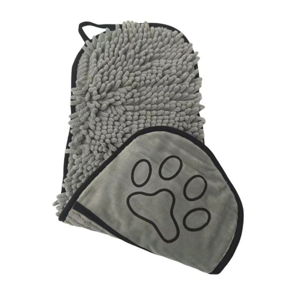 Ultra Absorbent Microfiber Pet Bath Towel - Quick Dry Dog & Cat Shammy - 21x9 Inch