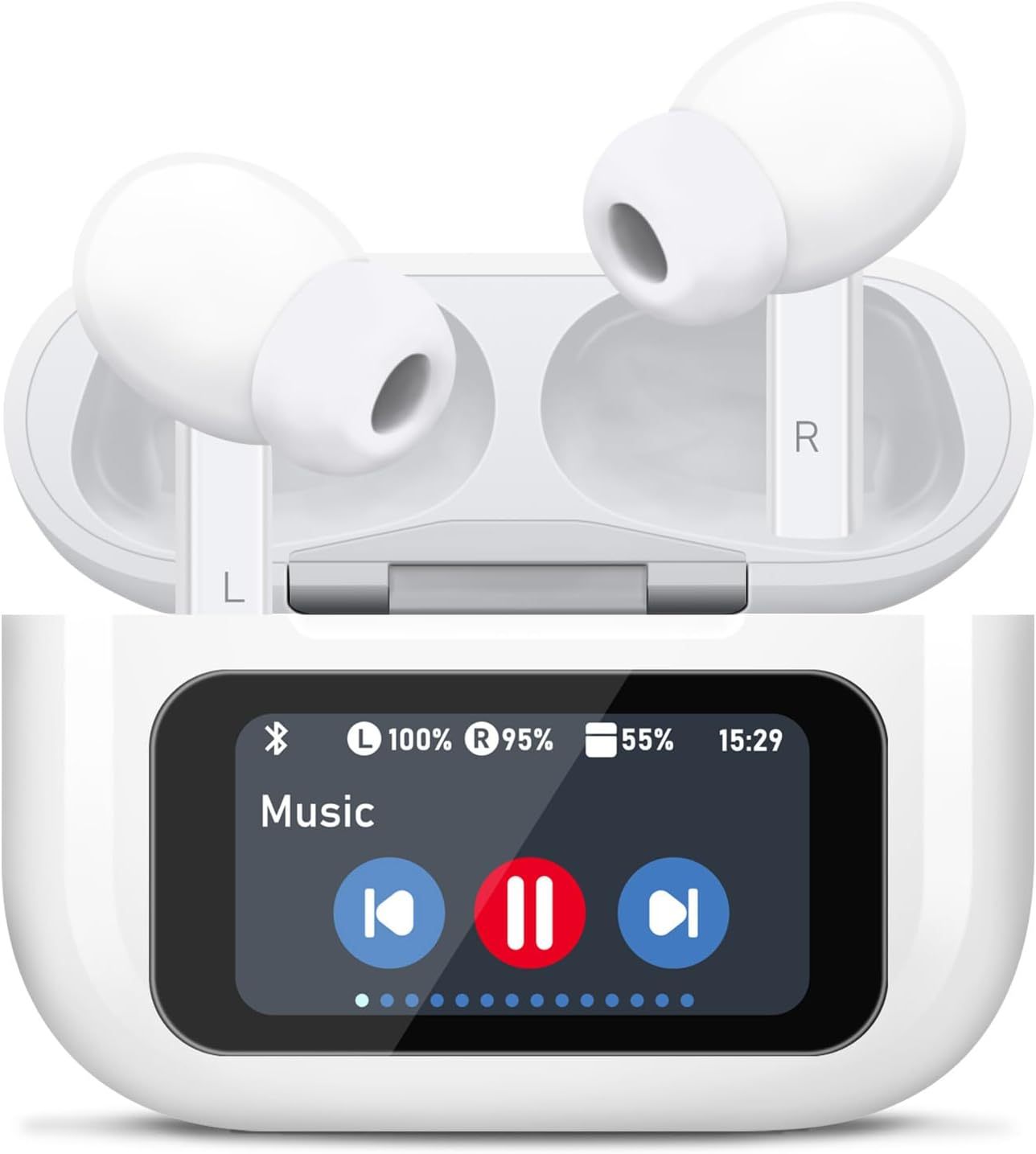 Wireless Earbuds Bluetooth 5.4 - Noise Cancelling Earbuds with Touch Control & Mic - 40H Playtime